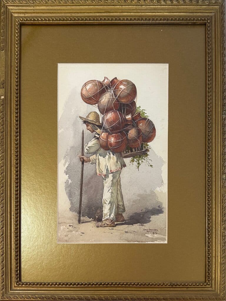 Tlacuachero de Alfredo Ramos Martínez - Watercolor on paper, 1900