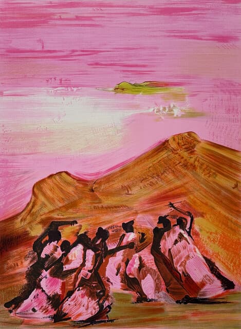 Danzantes de la montaña de David Alfaro Siqueiros