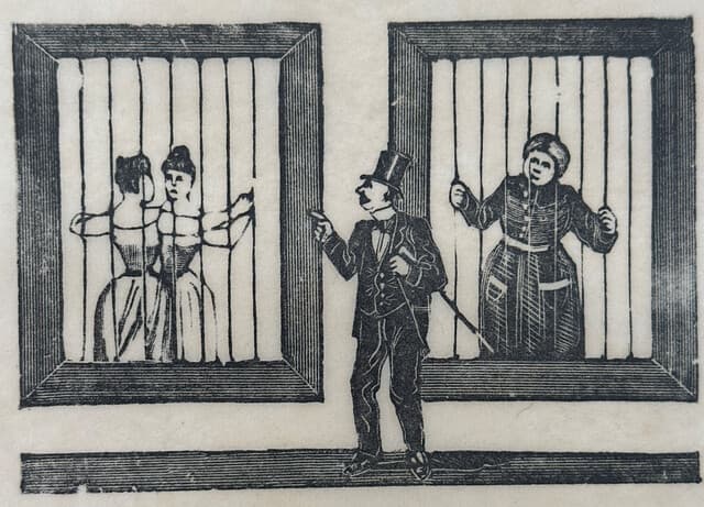 Original Woodcut on Rice Paper de José Guadalupe Posada