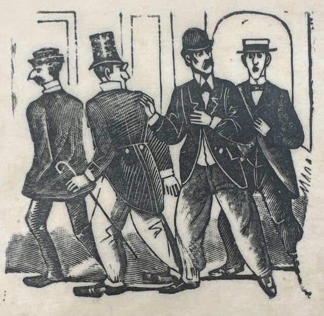 Original Woodcut on Rice Paper de José Guadalupe Posada